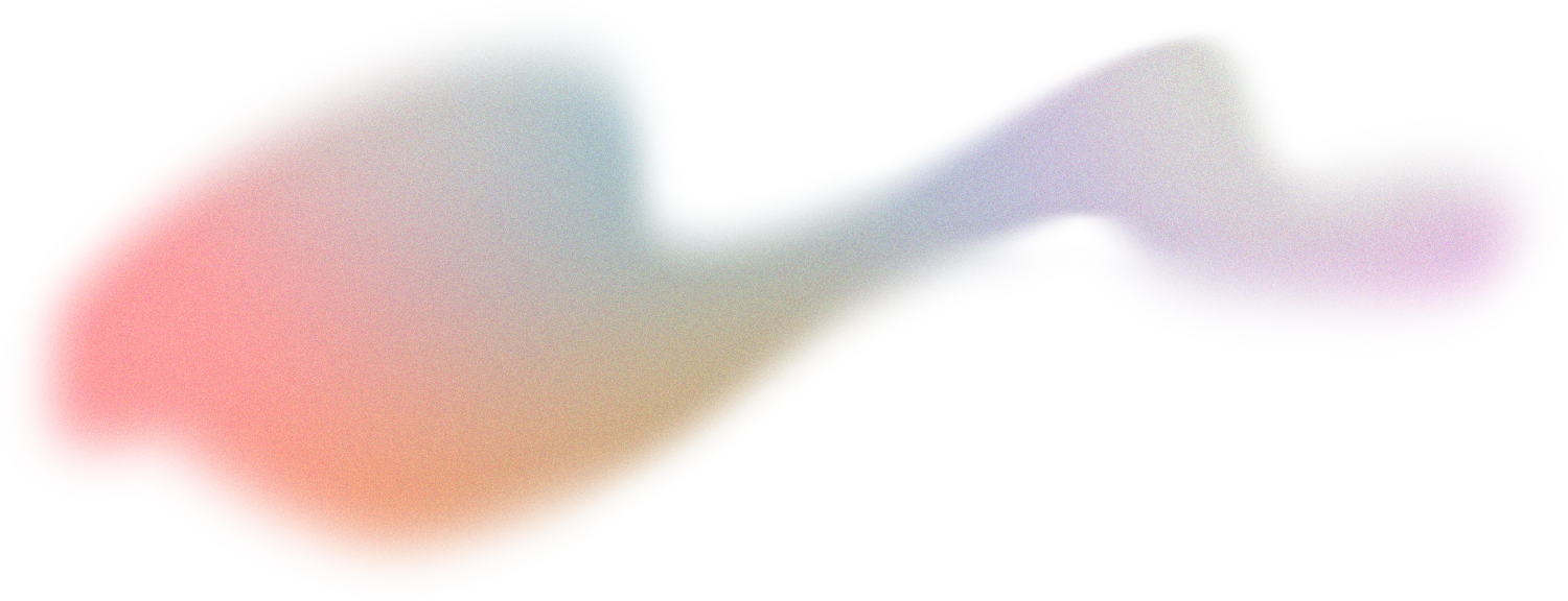 Glowy Gradient Abstract Brush Stroke Blob